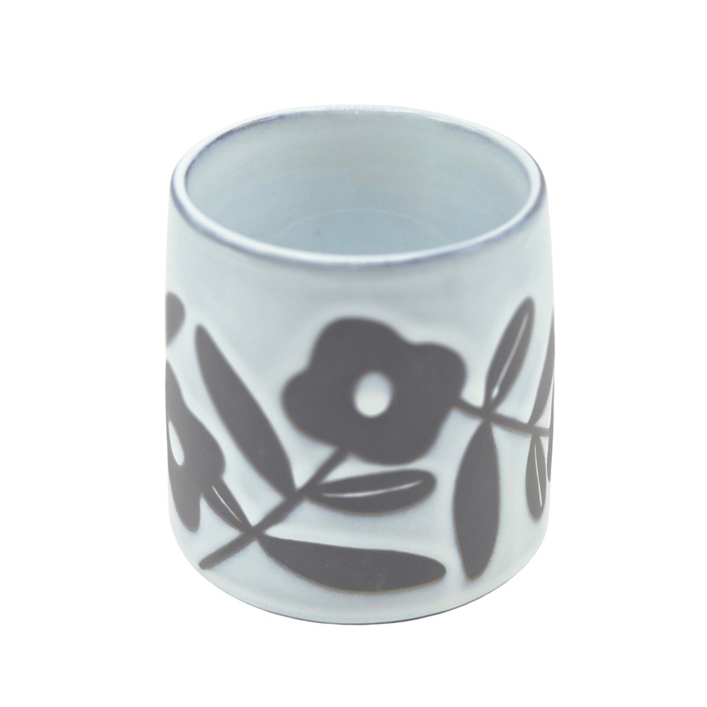 The Old Pottery Company Hand Crafted Floral Mug Blue Grey Ceramic England Design - Picture 4 of 10
